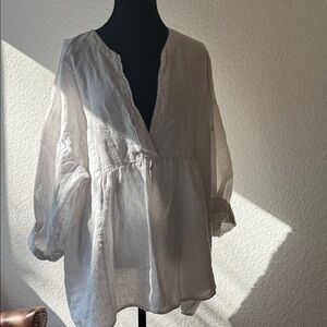 Zara Elegant White Blouse for Women